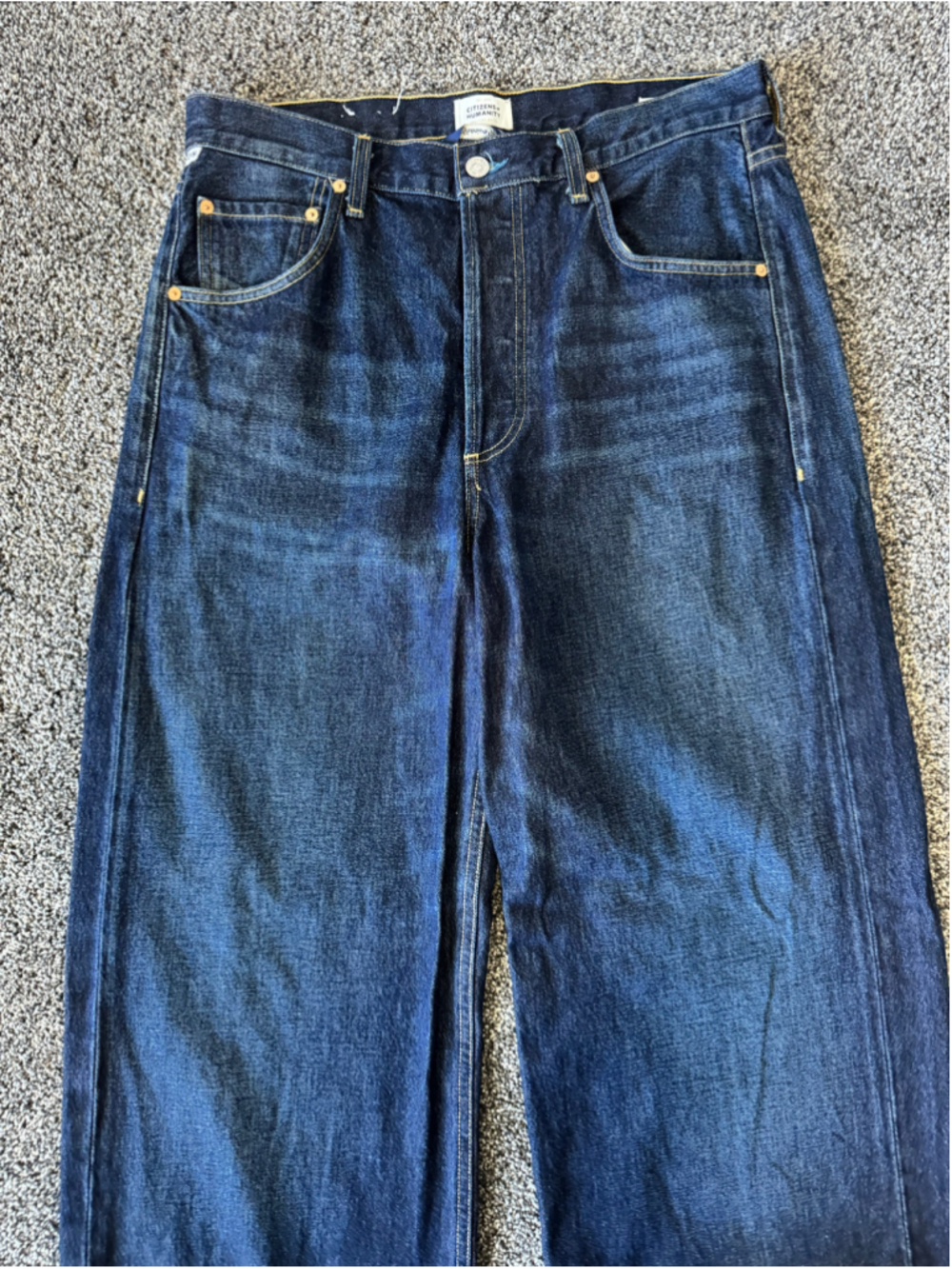 Women's Citizens of Humanity Ayla Baggy Dark Blue Jeans Sz 29 - Picture 10 of 16